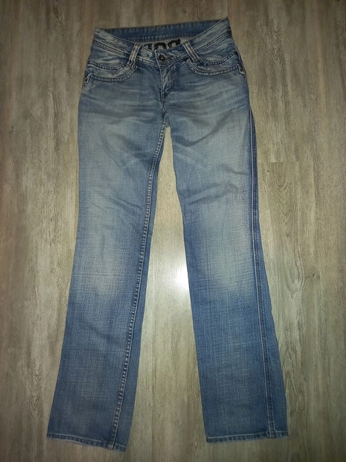 jeans évasé bootcut kaporal taille 36 ( taille 26 américaine) - photo numéro 2