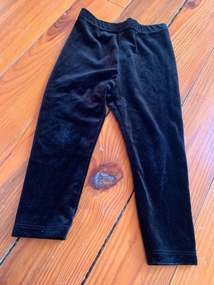 Leeging noir velours kimbaloo 24 mois