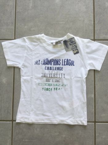 T shirt blanc Absorba