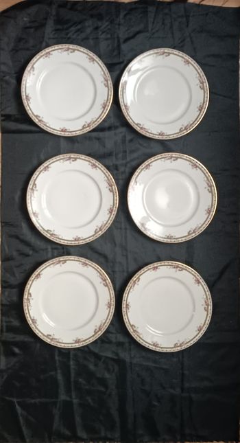 6 assiettes Jean Boyer Limoges France 