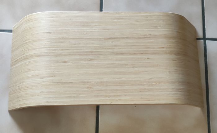 Support écran hauteur fixe, placage bambou sigfinn ikea