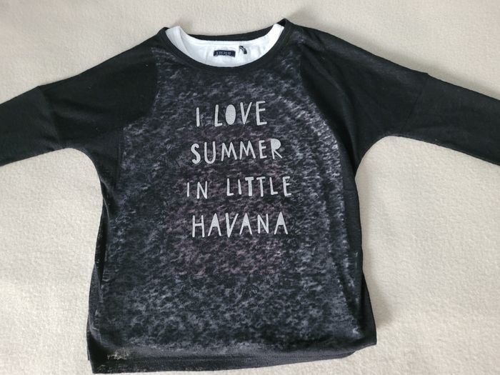 T-shirt manches longues ikks 8 ans 128 cm - photo numéro 2