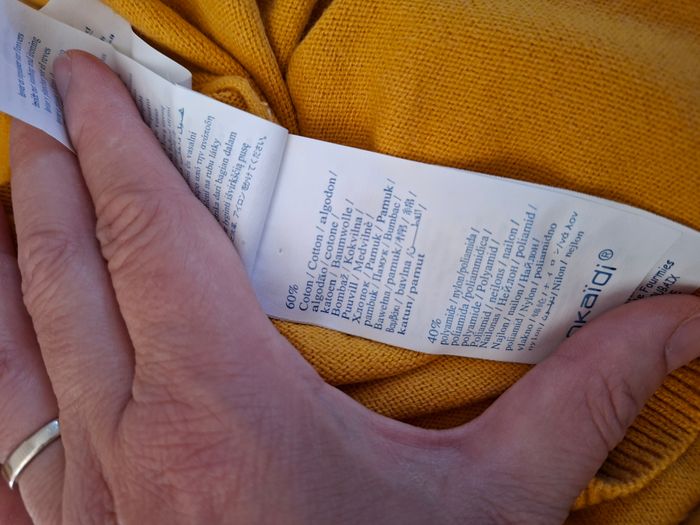 Pull jaune moutarde coeur en sequins Okaïdi 12 ans - photo numéro 4