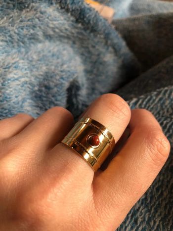Bague ajustable pierre