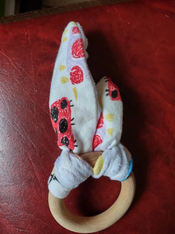 Anneau de dentition oreille de lapin