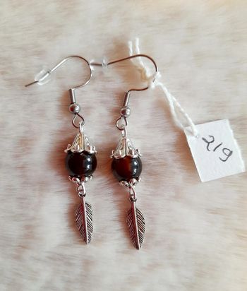Boucles d'oreilles plume