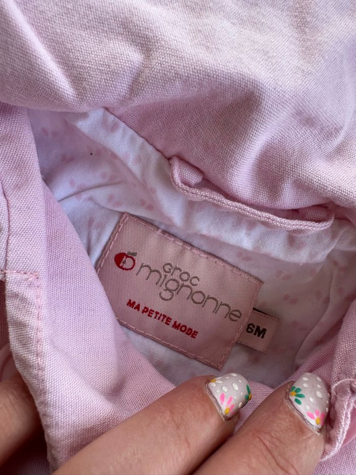 - Manteau Croc mignonne - 6 mois - Très bon état, petite tache à la manche - photo numéro 3