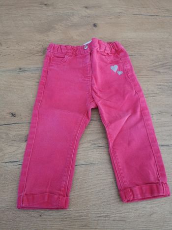 Jean rouge gemo 12 mois