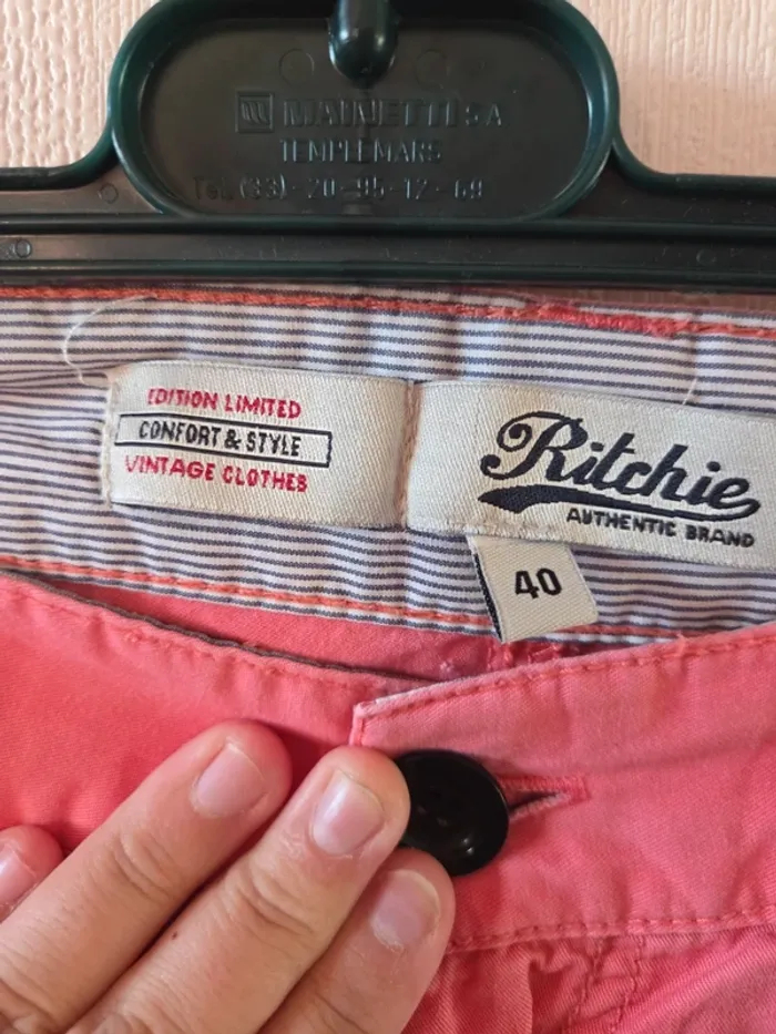 🤗 Short homme habillé Ritchie T.40 - photo numéro 3