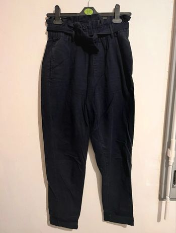 Pantalon chino droit bleu marine – Kiabi – Taille 36