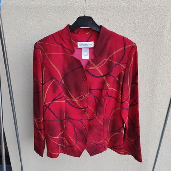 Chemisier rouge Christine Laure