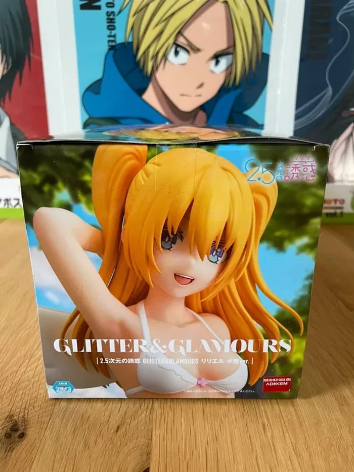 2.5-jigen no Yuuwaku – Figurine Amano Ririsa Glitter & Glamours Mizugi Ver. 22cm Banpresto - photo numéro 5