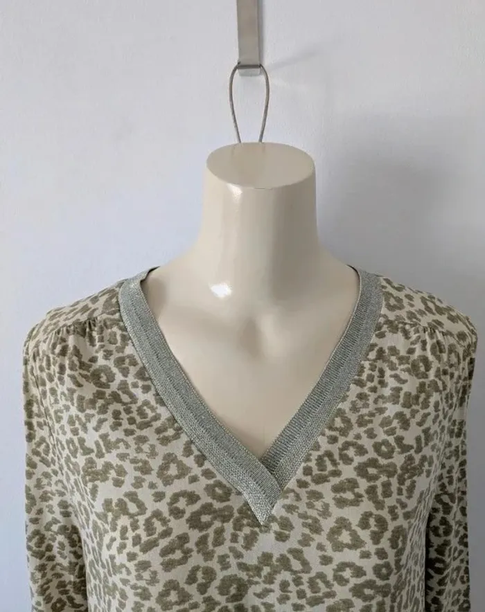 Blouse d'été léopard - Sud Express - taille M - photo numéro 3