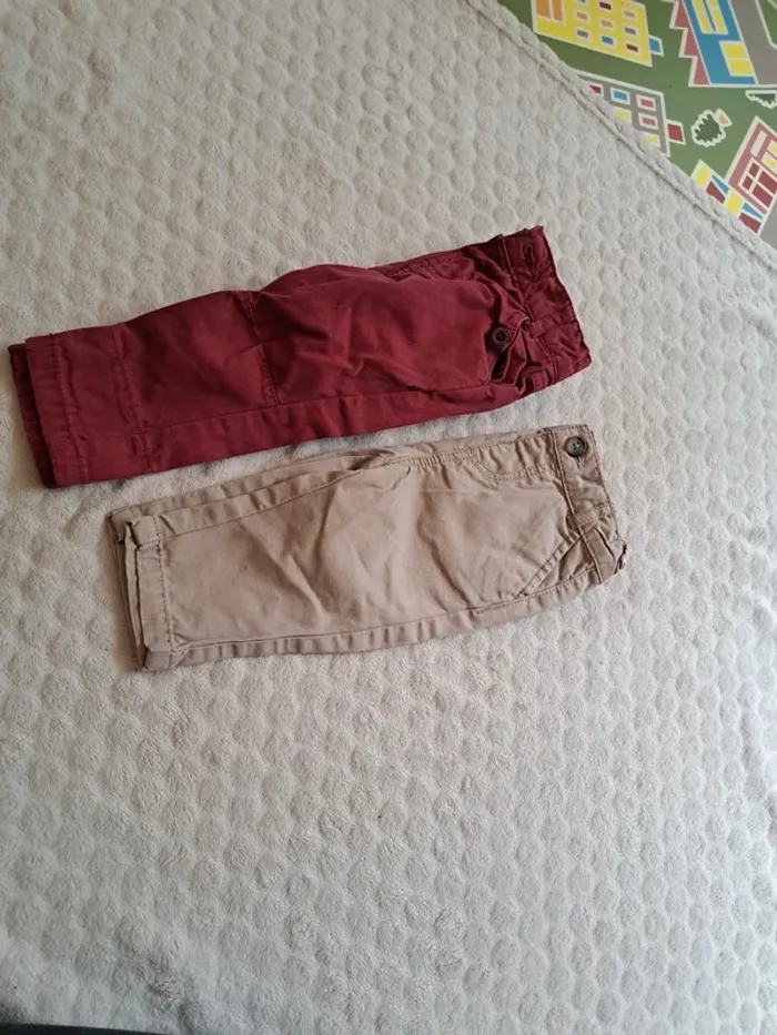 Lot de 2 pantalons bébé garçon – 6 mois – Tape à l’Œil