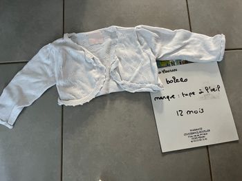 Boléro fille taille 12 mois