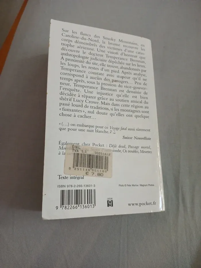 Voyage fatal de Kathy Reichs chez Pocket - photo numéro 2