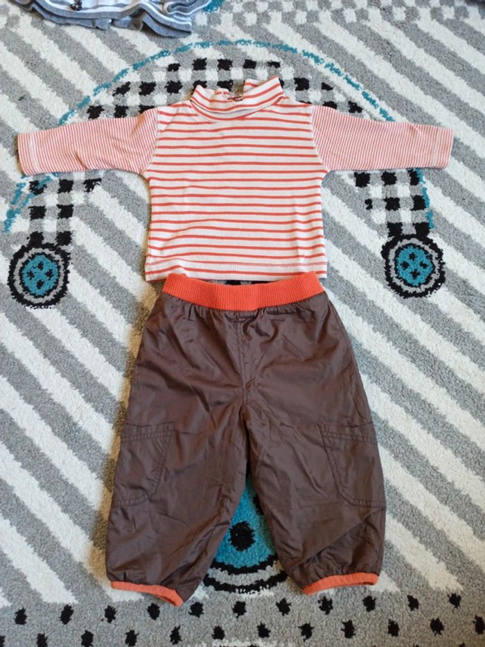 Ensemble col roulé et pantalon - Taille 6 mois