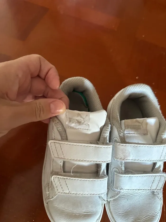 Baskets blanches, puma, taille 26 - photo numéro 3
