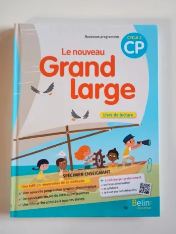 Le nouveau grand large CP : livre de lecture 2018