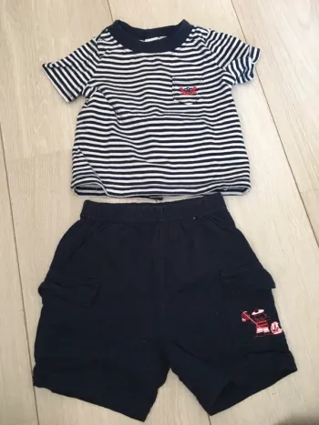 Ensemble short t-shirt 6 mois sergent major