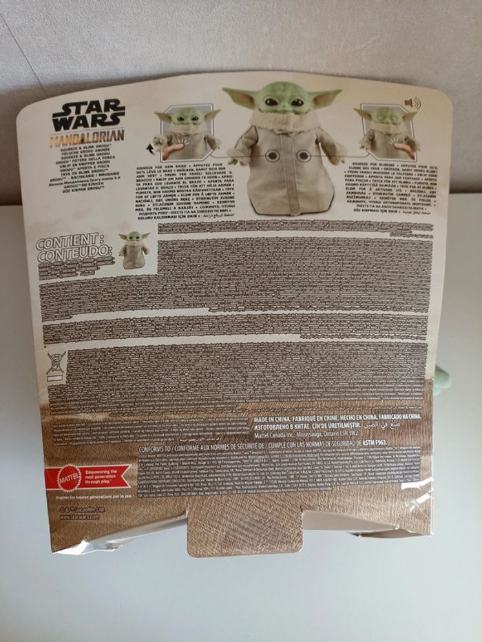 Peluche animée grogu baby yoda - photo numéro 4