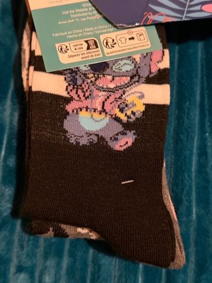 Lot de 3 paires de chaussettes Stitch Disney  36-41 - photo numéro 4