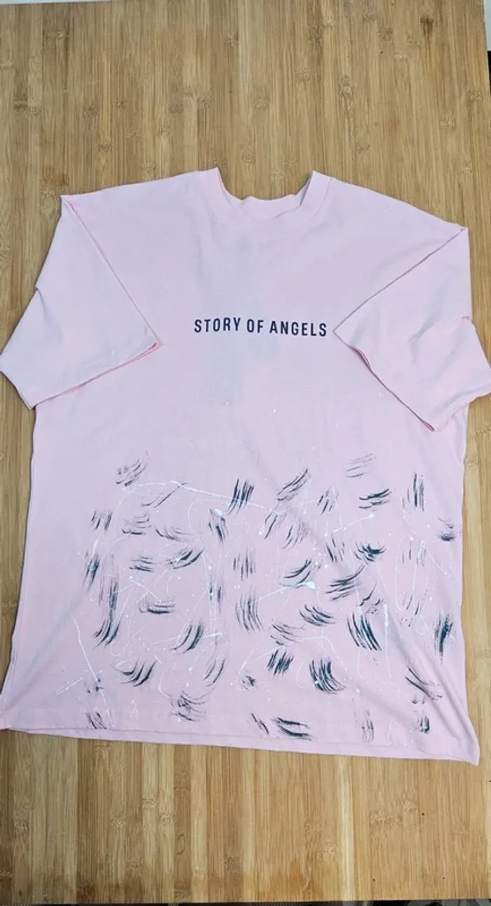 T-shirt rose story of angel T:XL - photo numéro 3