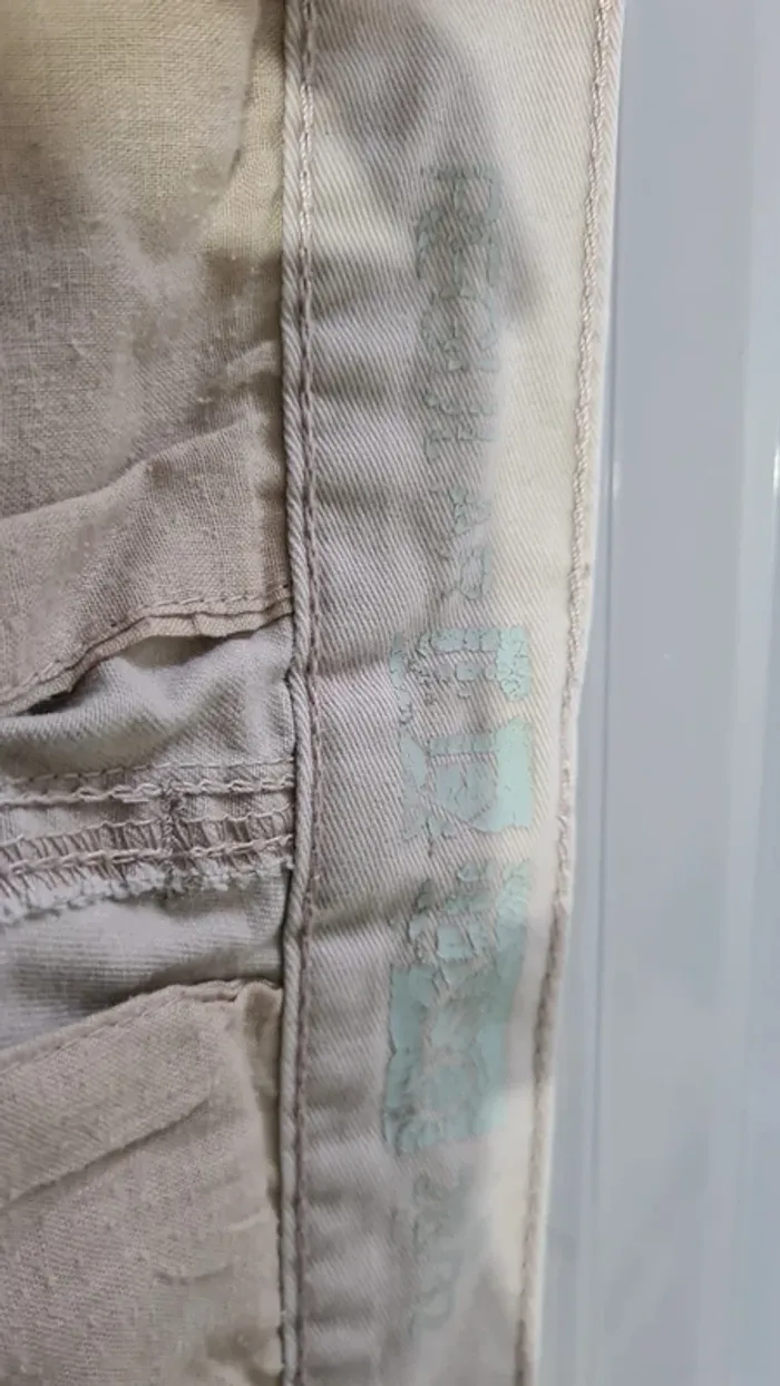 Pantalon homme crème - photo numéro 7