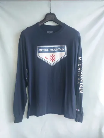 Tee-shirts manches longues Boyne Mountain Michigan Champion Taille L