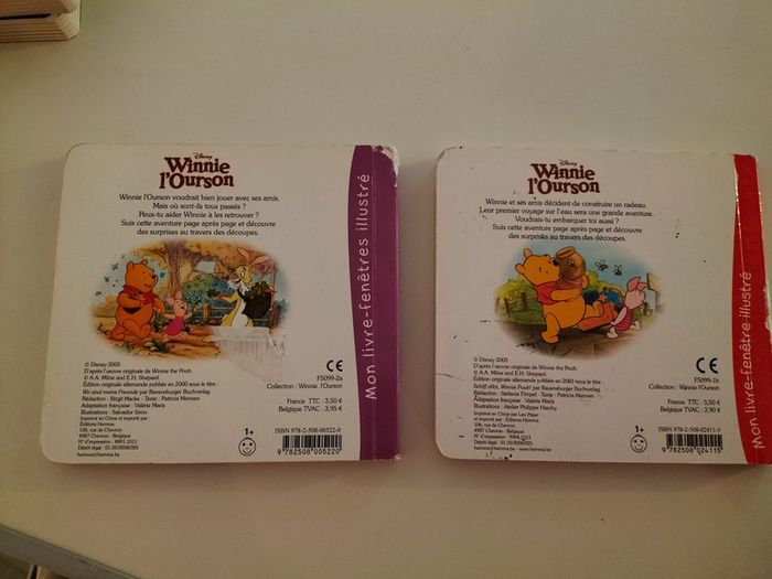 2 livres winnie - mon livre fenêtre illustré - photo numéro 2