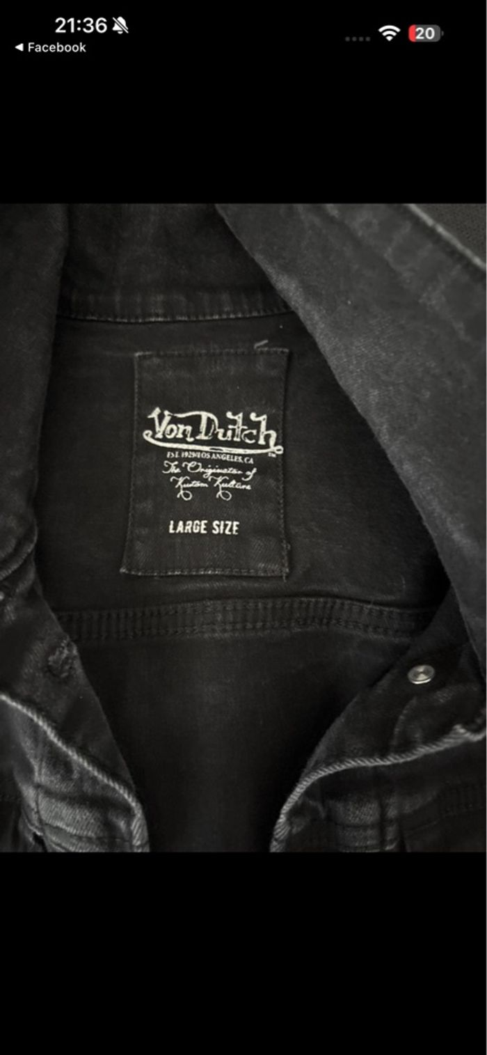 Veste en jean noir délavé