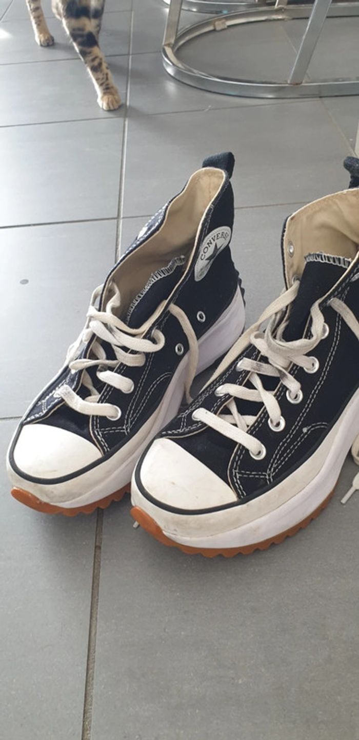 Converse hautes noires - photo numéro 2