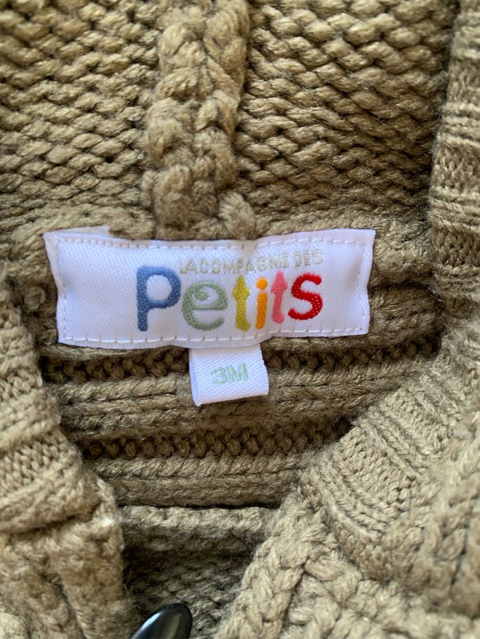 Gilet marron La Compagnie des petits 3 mois - photo numéro 5