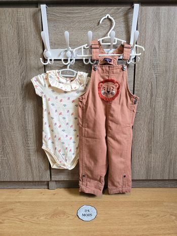 Vêtement Bébé Fille - Ensemble Salopette - Sergent Major - 24 mois 86 cm