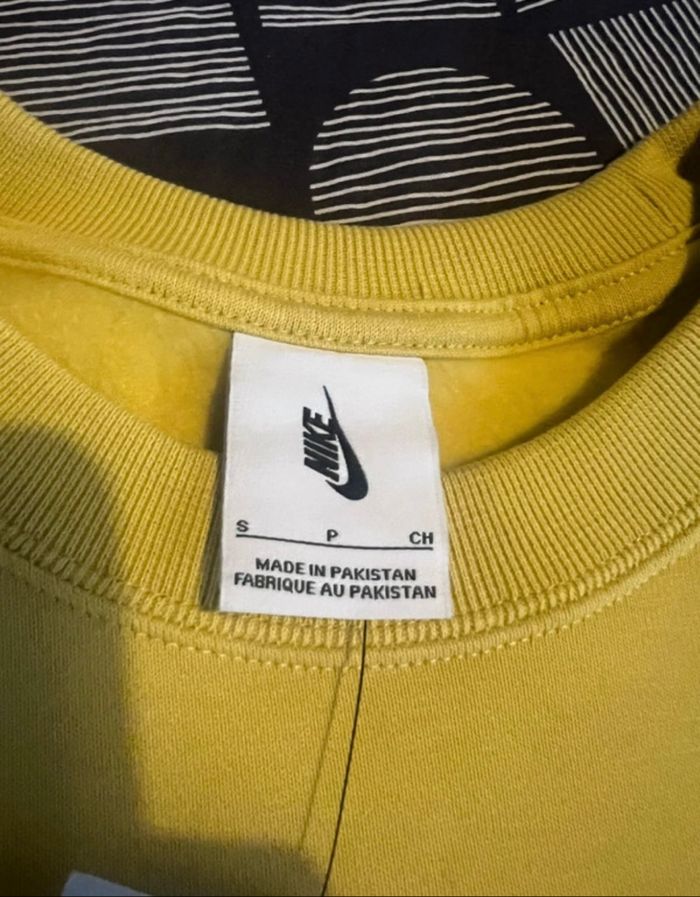 Sweat jaune Nike S - photo numéro 5