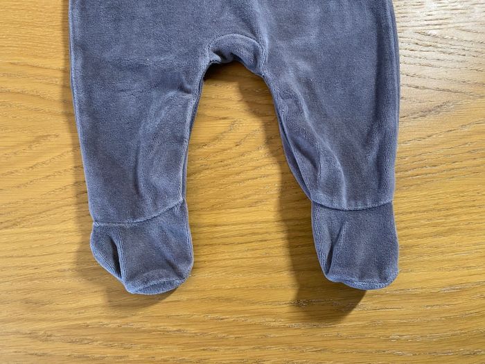 Pyjama Grenouillère salopette grise Taille 3 mois - photo numéro 3