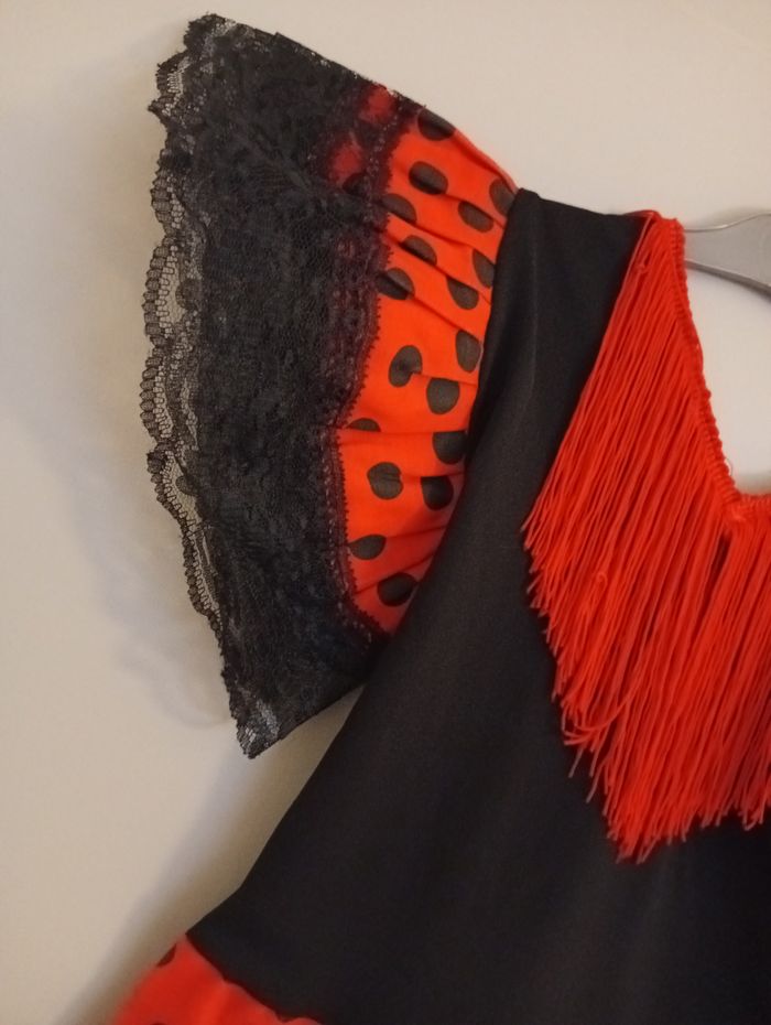 Robe flamenco rouge 5/6ans - photo numéro 3