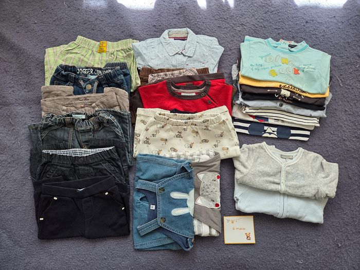Lot habits automne hiver garçon 6 mois (25 pièces)