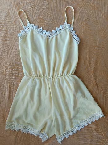 Combi short jaune