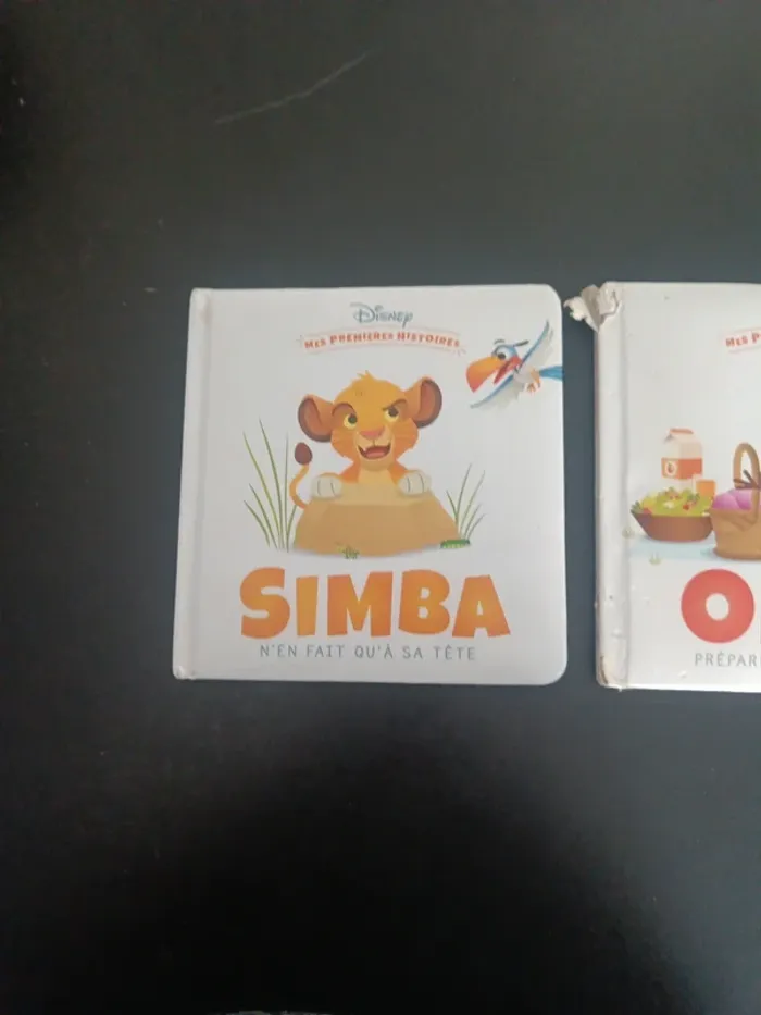 Livre mes premieres histoires simba ( offert avec olaf abime en haut)