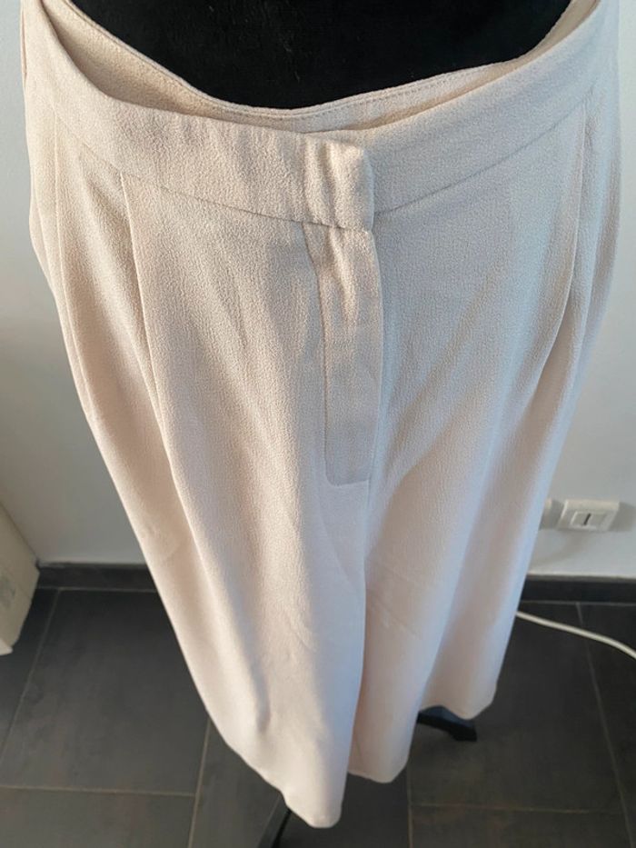 Pantalon jambe large crème Atmosphere taille 40 - photo numéro 5