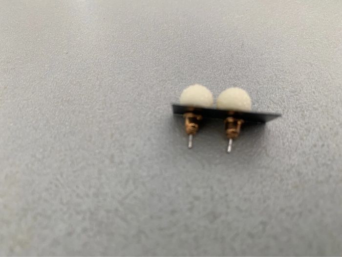 Boucles d’oreilles effet flocon de neige fantaisie - photo numéro 2