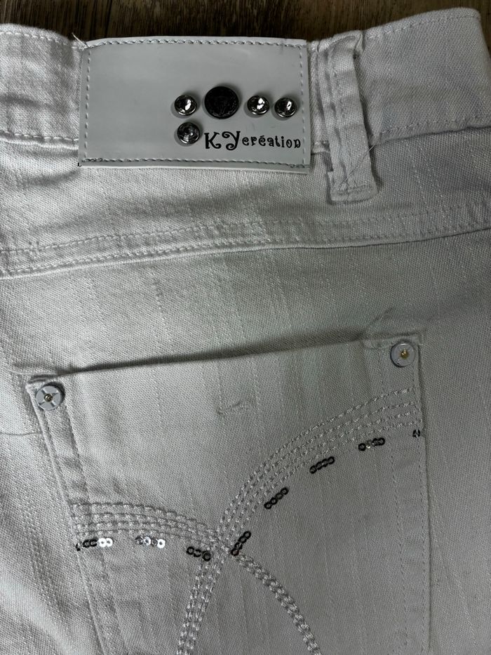 Jeans femme xl blanc - photo numéro 5