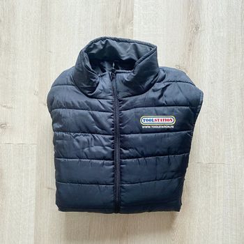 ToolStation Doudoune Puffer Jacket Noir Goodies Homme Exclusive Workingwear Y2K en très bon état (Taille XXL)