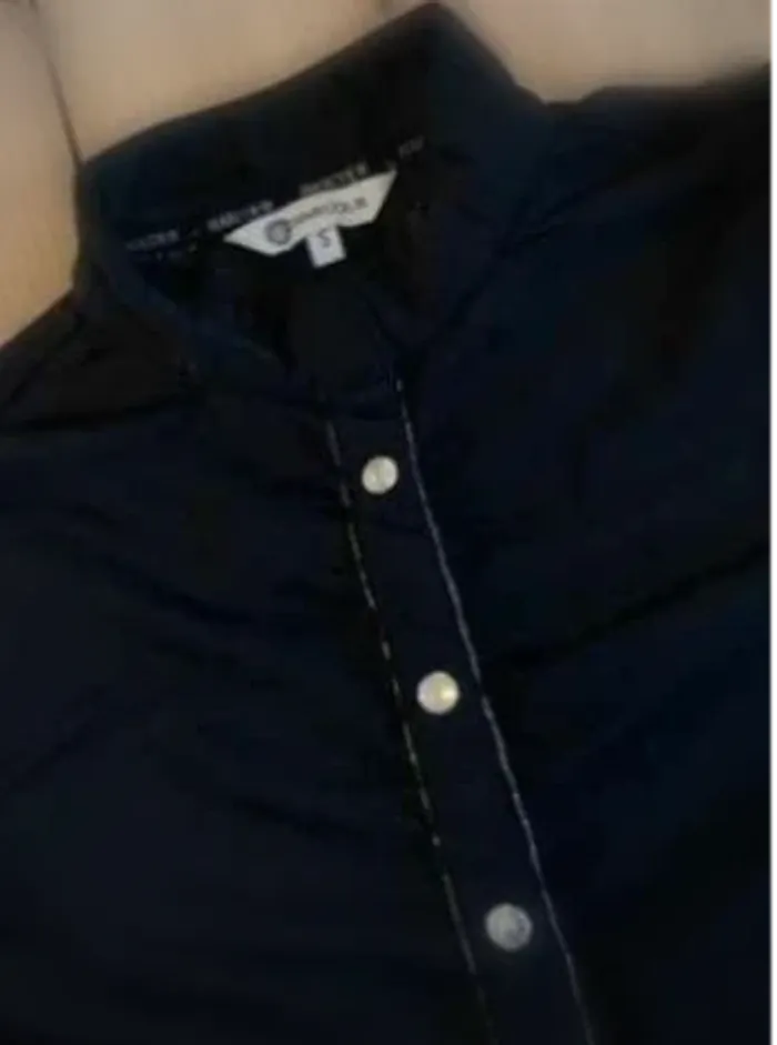 Chemise  de  Concours Harcour Noir, Taille  S,  Boutons avec  Logo,  Très  Bon  État - photo numéro 2