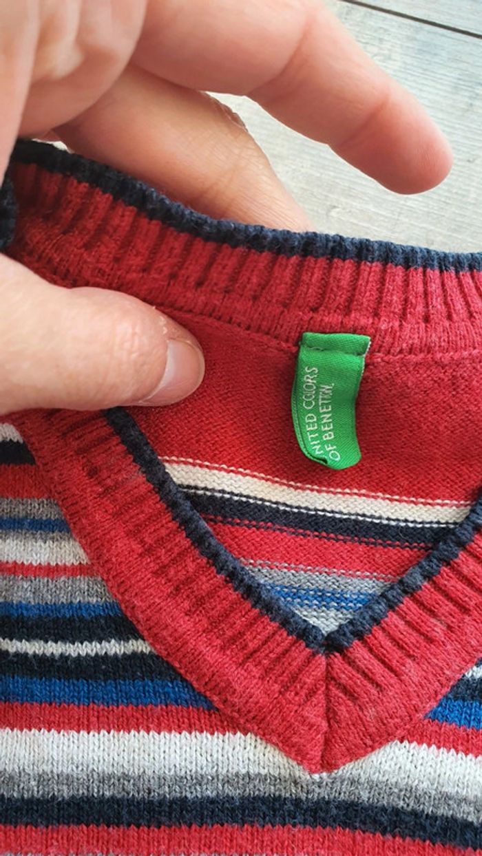 Pull benetton 12 mois en très bon état - photo numéro 3