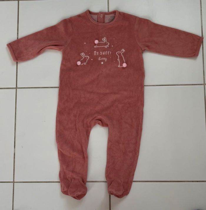 Pyjama en velours rose