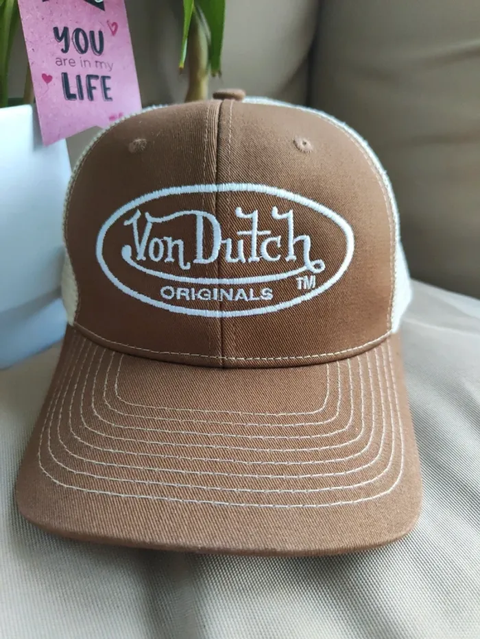 Casquette Trucker Von Dutch marron - photo numéro 3