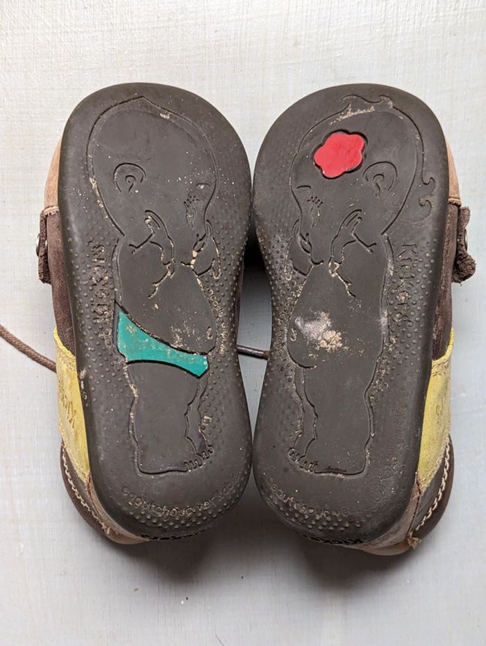 Chaussures montantes cuir marron Kickers – Taille 24 - photo numéro 5