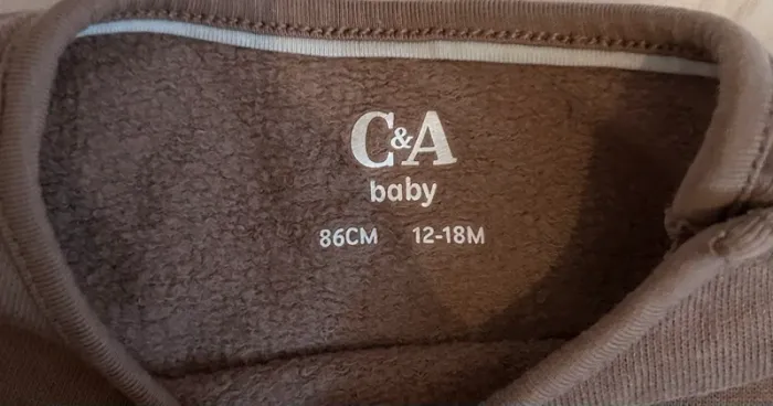 Pull/sweat-shirt C&A Baby - Taille 12-18 mois - 86 cm - Marron - photo numéro 2